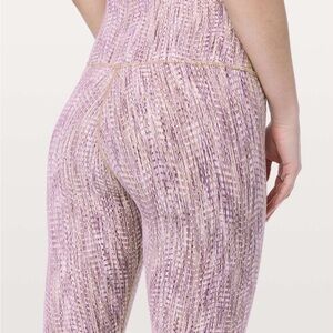 Lululemon Wunder Under HR 25” Arrow Jacquard Antique Bark Copper Coil | SIZE 4